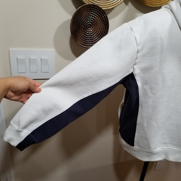 COPY - Majestic YANKEES Sweater Hoodie Color White With Navy Blue SIZE M... - Picture 10 of 17